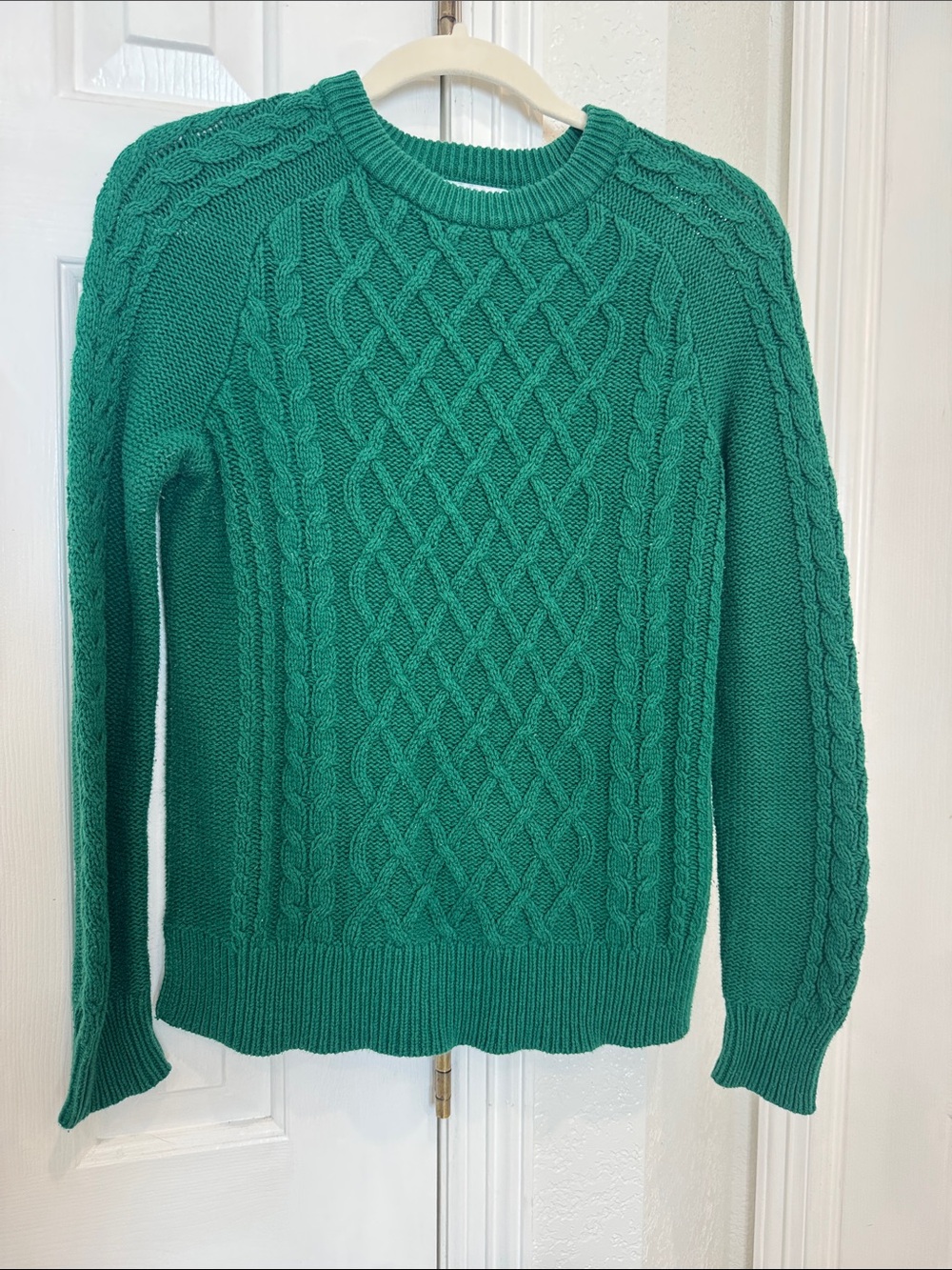 Green Cable Knit Sweater Old Navy Small